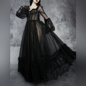 DOLLS KILL Widow Dance With Me Maxi Dress